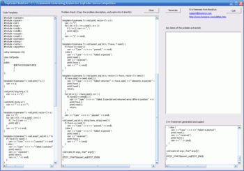 Topcoder AutoGen for Arena C++ screenshot 2