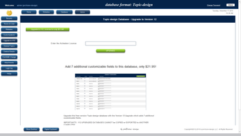 Topic-design Database screenshot