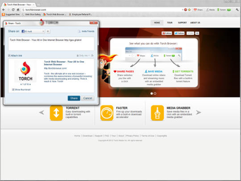 Torch Browser screenshot