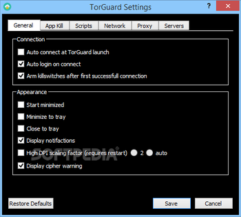 TorGuard screenshot 3