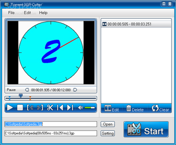 Torrent 3GP Cutter screenshot