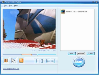 Torrent 3GP Video Splitter screenshot 2