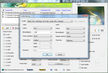 Torrent ASF Converter screenshot 2