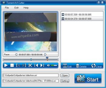 Torrent AVI Cutter screenshot