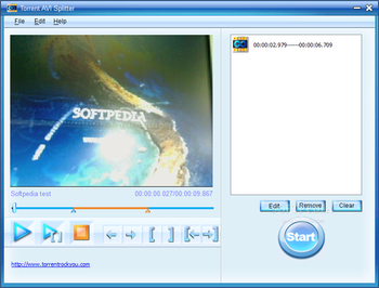 Torrent AVI Splitter screenshot