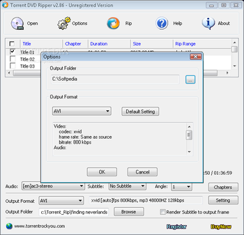 Torrent DVD Ripper screenshot 2