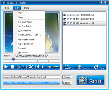 Torrent Mp4 Cutter screenshot 2