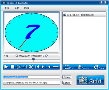 Torrent MPEG Cutter screenshot