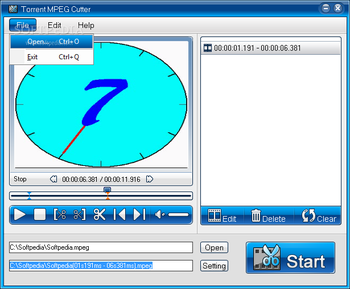 Torrent MPEG Cutter screenshot 2