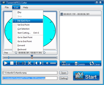 Torrent MPEG Cutter screenshot 3