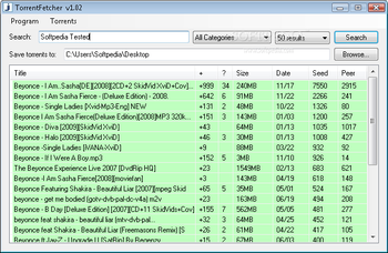 TorrentFetcher screenshot