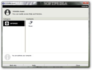 Toshiba Assist Utility screenshot