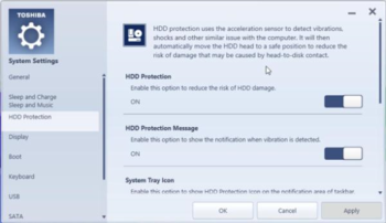 TOSHIBA HDD Protection screenshot 3