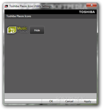 Toshiba Places Icon Utility screenshot