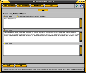 Total Article Spin Tool screenshot 2