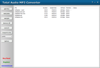 Total Audio MP3 Converter screenshot