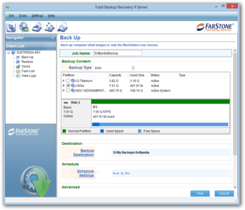 Total Backup Recovery Server screenshot 2