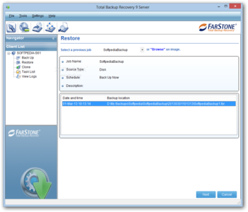 Total Backup Recovery Server screenshot 3