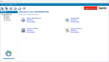 Total Backup Recovery Workstation screenshot