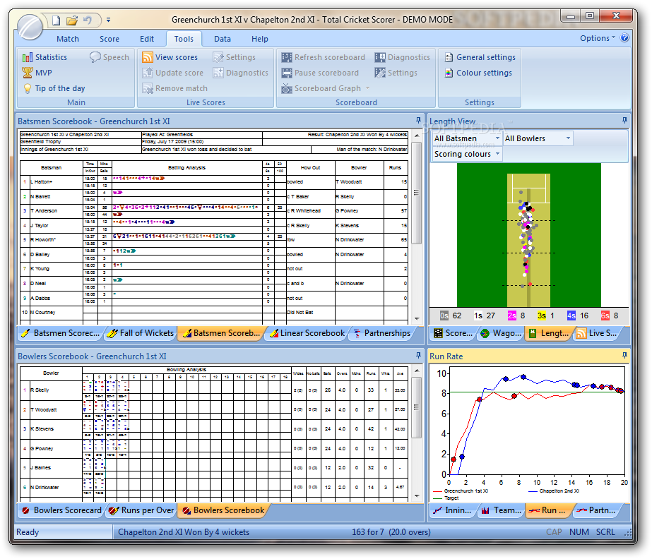 cricket scoring app