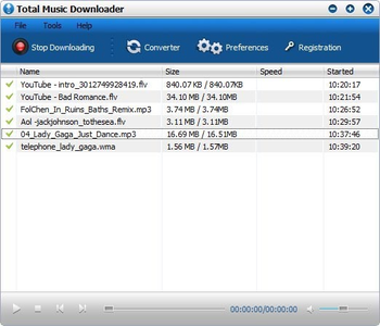 Total Music Downloader screenshot
