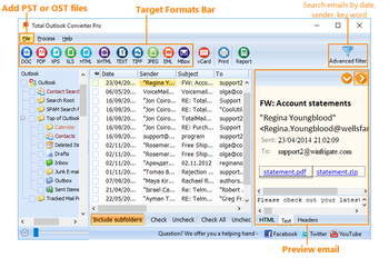 Total Outlook Converter Pro screenshot 2