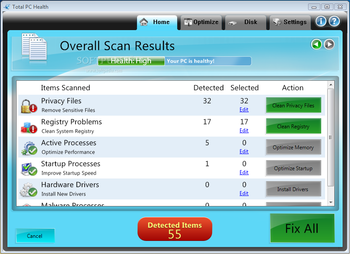 Total PC Health screenshot 2