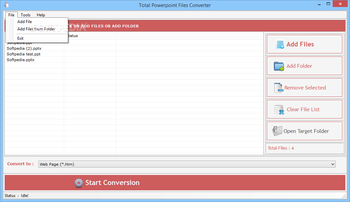 Total PowerPoint Files Converter screenshot 3