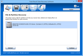 Total Recall Data Recovery Software screenshot 2
