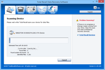 Total Recall Data Recovery Software screenshot 3