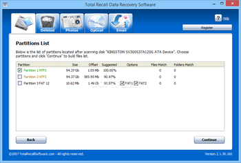 Total Recall Data Recovery Software screenshot 4