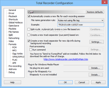 Total Recorder Developer Edition screenshot 22
