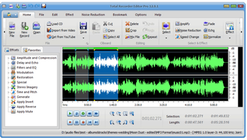 Total Recorder Editor 2009 screenshot 3