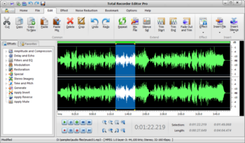 Total Recorder Editor Pro screenshot