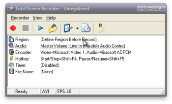 Total Screen Recorder Standard screenshot