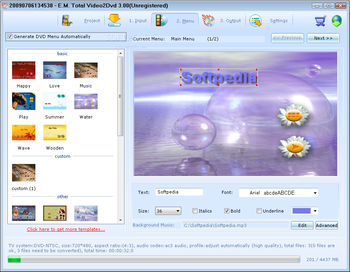 Total Video2DVD Author screenshot 2