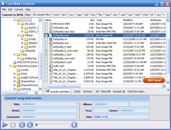 Total WMA Converter screenshot