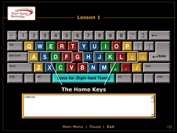 Touch Typing Course screenshot 2