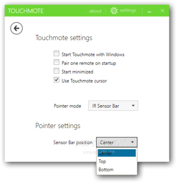 Touchmote screenshot 2