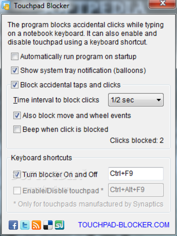 Touchpad Blocker screenshot 2