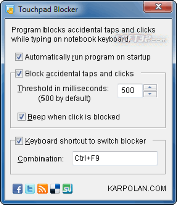 Touchpad Blocker screenshot 3