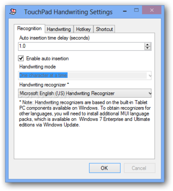 TouchPad Handwriting screenshot 2
