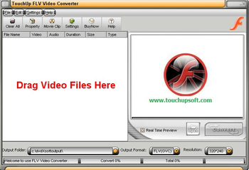 TouchUpSoft FLV Video Converter screenshot 2