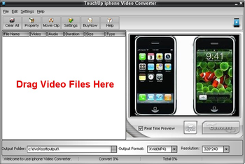 TouchUpSoft iphone Video Converter screenshot