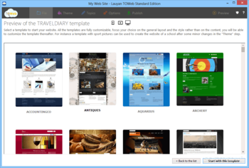 TOWeb screenshot