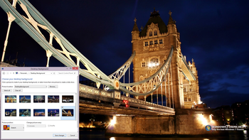Tower Bridge, London (Night View) Windows 7 Theme screenshot