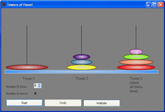 Towers of Hanoi screenshot