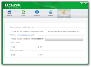 TP-LINK Wireless Configuration Utility screenshot