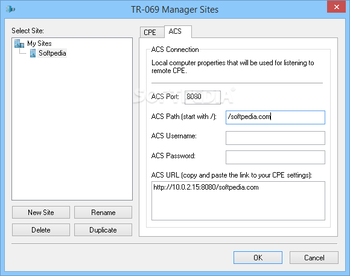 TR-069 Manager screenshot 2