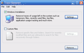 Trace Remover screenshot